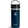 Hydro Flask Hydro Flask 473 ml kavos puodelis su plačia burna, lankstus gurkšnelis, termo puodelis (tamsiai mėlynas), INDIGO