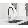 Virtuvinis maišytuvas Hydroland GLAMOUR Baterija ZLEW. Z FILTREM CHROM / Juoda WYL
