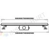 Hydroland Dušo latakas Fala 90cm