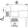 Hydroland Kampinis ventilis su keramikine galvute 1/2"x3/4"