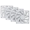 HYTE FA12 Fans, Pack of 4 – 120mm, Snow Baltas
