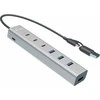 I-tec Hub USB-C/USB-A įkrovimo metalinis šakotuvas, 7 jungtys