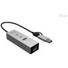 I-tec USB-C/USB-A metalinis šakotuvas 3 - 2x USB-C 1x USB-A 2.5GLAN