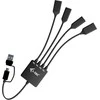 I-tec USB-C/USB-A kabelio šakotuvas, 4 prievadų (2x USB-C, 2x USB-A), iki 5 Gbps, lankstus kabelio šakotuvas, 60 g