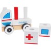 Medinis Žaislinis Automobilis - IBOX Greitosios Pagalbos Automobilis W05C012 Spalvingas