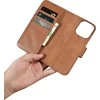 iCarer Wallet 2in1 Apple iPhone 14 Pro Max Leather atverčiamas Anti-RFID dėklas telefonui rudos spalvos (WMI14220728-BN)