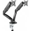 Laikiklis ICY BOX IB-MS304-T, Monitorius stovas su staliniu pagrindu, dviem ekranams, dydis iki 27'' | Raidsonic