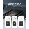 „Icy Box“ M.2 NVMe ir SATA USB 3.2 Gen 2 korpusas, 10 Gbit/s IB-1827MCP-C31