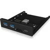 Icy Box 3.5“ vidinis USB hub ir kortelių skaitytuvas