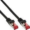 InLine 100vnt. Bulk-Pack InLine ® Lankstus kabelis, S / FTP (PiMf), Cat.6, 250MHz, PVC, CCA, juoda, 0,5 m