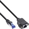 InLine ® Lokomotyvo kabelio plėtra, S / FTP (PiMf), 6A kat., be halogenų, varis, juoda, 3m
