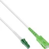 InLine ® Pluošto optinis paprastas kabelis, FTTH, LC / APC 8 ° į SC / APC 8 °, 9 / 125μm, OS2, 1m