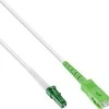 InLine ® Pluošto optinis paprastas kabelis, FTTH, LC / APC 8 ° į SC / APC 8 °, 9 / 125μm, OS2, 3m
