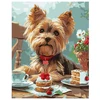 Ideyka Painting by numbers 40x50 cm KHO6629 Afternoon tea with a Yorkie AP0114