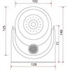 Įkišamas šviestuvas „Rum-Lux“ lizdui A1dfc, baterijomis maitinamas LED šviestuvas su judesio ir prieblandos jutikliu RUM-LUX