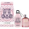 Ikks Rinkinys „Little Woman“: tualetinis vanduo moterims, 100 ml + „Little Woman GWP“ stiklinis vandens buteliukas Rožinė