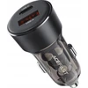 Automobilinis įkroviklis Acefast B12 60W USB-C/USB-A juodas