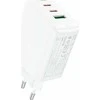 Acefast A41 sieninis įkroviklis, 2x USB-C + USB, GaN 65W (balta)