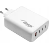 Įkroviklis jungiama į tinklą Akyga AK-CH-24 140W 3x USB-C + USB-A PD GaN 5-28V / 1.5-5A balta