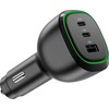 Įkroviklis Alogic Alogic KFZ Lagegerät 165W 3Port 2xUSB-C+1xUSB-A+USB-C kabelis