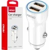 Automobilinis įkroviklis 2xUSB-A 12/24V AMiO-03879