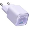 Šviesiai violetinis Anker 30W USB-C įkroviklis