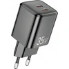 AWEI laidinis įkroviklis PD65-EU 35W 2x USB-C baltos spalvos GaN