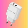 Įkroviklis Awei PD81-EU 22.5W USB-A/USB-C baltas