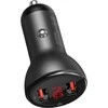 Baseus įkroviklis su skaitmeniniu ekranu Dual QC3.0 45W 5A - Pilkas