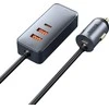 Automobilinis įkroviklis Baseus Share Together 2x USB / 2x USB Type C 120W PPS PD pilka (CCBT-A0G)