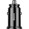 Baseus Circular automobilinis įkroviklis 2xUSB QC3.0 5A 30W - Juodas