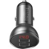 Baseus 2xUSB 4.8A automobilinis įkroviklis 24W - Pilkas