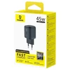 Baseus Sieninis įkroviklis EnerFill FN22 45W USB-C QC PD, juodas