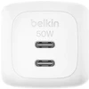 Įkroviklis Belkin BOOSTCHARGE Sieciowa 2 wyjścia USB-C 50 W (WCH019KQ1MWH-B6)
