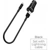 Įkroviklis automobilinis Borofone BZ2 su 2 USB jungtimis + Lightning (2.4A) juodas