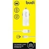 Budi - 1 USB automobilinis įkroviklis su LED indicator+USB type C cable