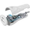 Įkroviklis Cellular Line USB-C AUTOMOBILINIS ĮKROVIKLIS DUAL KIT C2L 30W Baltas