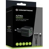 Įkroviklis Conceptronic CONCEPTRONIC Ladegerät 2Port 33W,1xUSB-C,1xUSB-A +3-in-1 sw