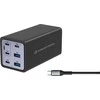Įkroviklis Conceptronic CONCEPTRONIC Ladegerät 6Port 200W,4xUSB-C,2xUSB-A +3-in-1 sw