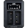 JJC Dvigubo kanalo dvigubas USB įkroviklis, skirtas „Fuji NP-W126 / NP-W126s“