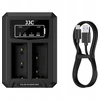 Akumuliatorių Įkroviklis - JJC DCH W126TC USB Dvigubas Įkroviklis Fuji NP W126 Akumuliatoriams Juodas