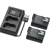 Įkroviklis do aparatu Mathorn Rinkinys zasilający Power Kit 2x Bateria MB-E210 Essential + Įkroviklis MBC-D210 su LCD (zamiennik Nikon EN-EL15C) (MBS-E210)