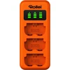 Įkroviklis do aparatu Rollei Akumulatorów Akumuliatorius aparatu cyfrowego USB NP-W235 (20070)