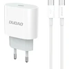 Dudao A14EUC PD 20W USB-C laidinis įkroviklis su kabelis – baltos spalvos