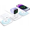 Teltech kroviklis bezprzewodowa indukcinė MagSafe 3w1 15W + kabelis Typ-C - Typ-C balta