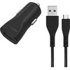 „Energizer HardCase“ – USB-A 1A automobilinis įkroviklis + „Micro USB“ laidas (juodas)