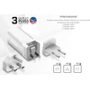 Energizer Ultimate - Multiplug EU / UK / US GaN USB-C & USB-A 65W PD mains įkroviklis sidabro spalvos