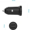 FIXED Dual USB automobilinis įkroviklis 15W, Juodas | Pataisyta