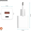 Įkroviklis Fixed Mini 1x USB-A 1x USB-C 3 A (FIXCG30M-CA-WH)