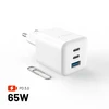 Įkroviklis Fixed Mini 1x USB-A 2x USB-C 3.25 A (FIXCG65M-2C1A-WH)
